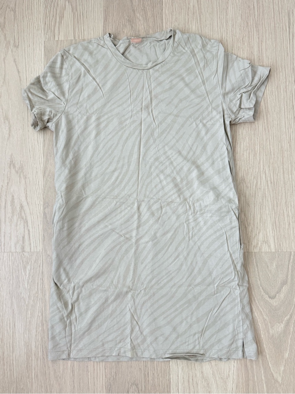 Smash + Tess Sage Zebra-Print Tee Dress